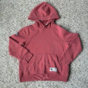 abercrombie kids popover hoodie red 7/8